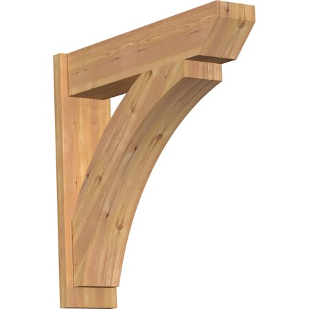 Ekena Millwork Thorton Slat Smooth Outlooker, Western Red Cedar, 7 1/2"W x 32"D x 32"H OUT08X32X32THR06SWR